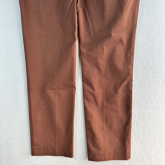 Chicos Pants Womens Size 6 Regular Brown Trousers Chic Office Travel Interview - Picture 12 of 13